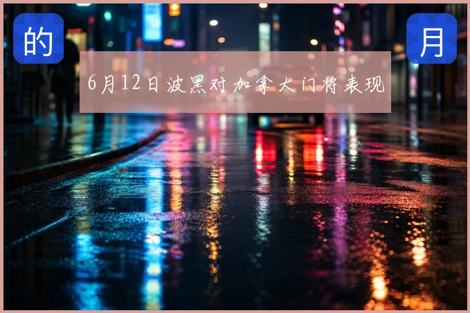 6月12日波黑对加拿大门将表现